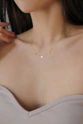 Letter Necklace,Heart Letter Necklace , Custom Initial Necklace , Gold Custom Gift ,Valentine's Day Gift